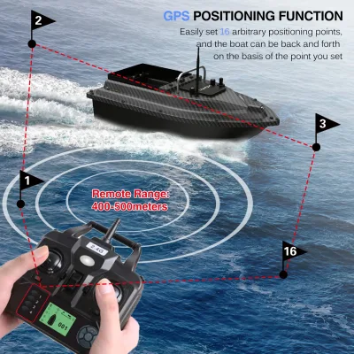 Bateau d'appâtage GPS avec télécommande – image 3