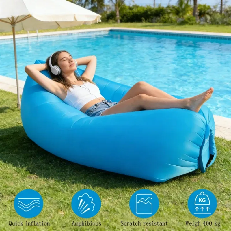 Canapé gonflable de camping en polyester