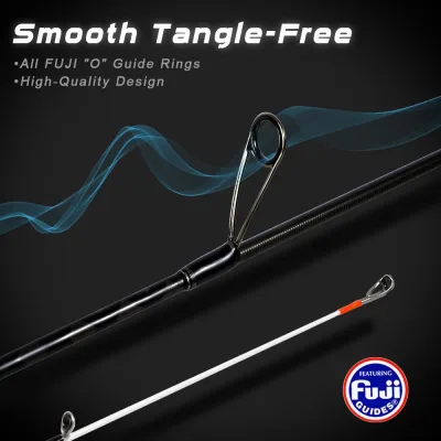 Canne à pêche spinning carbone 2,3 m – image 3
