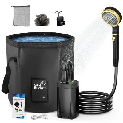 Douche de camping portable rechargeable