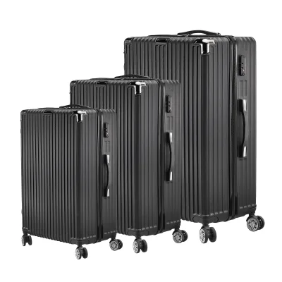 Ensemble de 3 valises noires en ABS