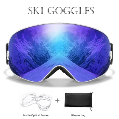 Lunettes de ski multicolores en polycarbonate