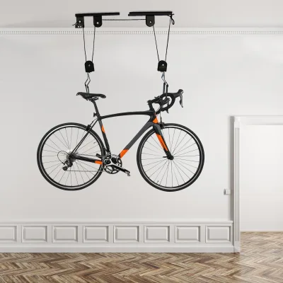 Palan de vélo en acier pour plafond de garage – image 2