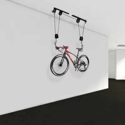 Palan de vélo en acier pour plafond de garage – image 3