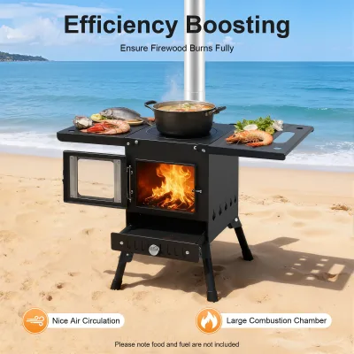 Poêle à bois pliable de camping – image 2
