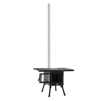 Poêle à bois pliable en acier inoxydable – image 2