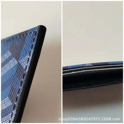 Porte-cartes en cuir véritable – image 2