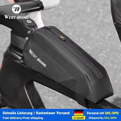 Sac de tube supérieur de vélo noir