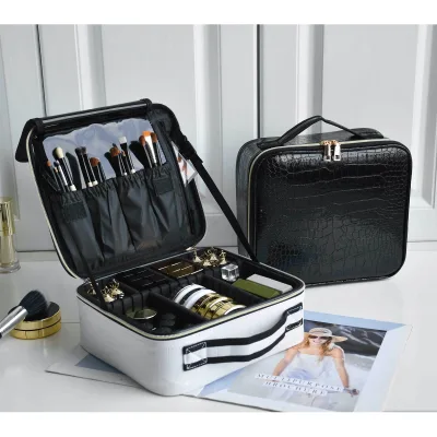 Trousse de maquillage en simili cuir