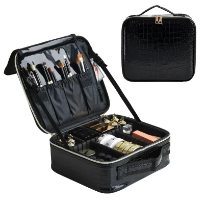 Trousse de maquillage en simili cuir – image 2