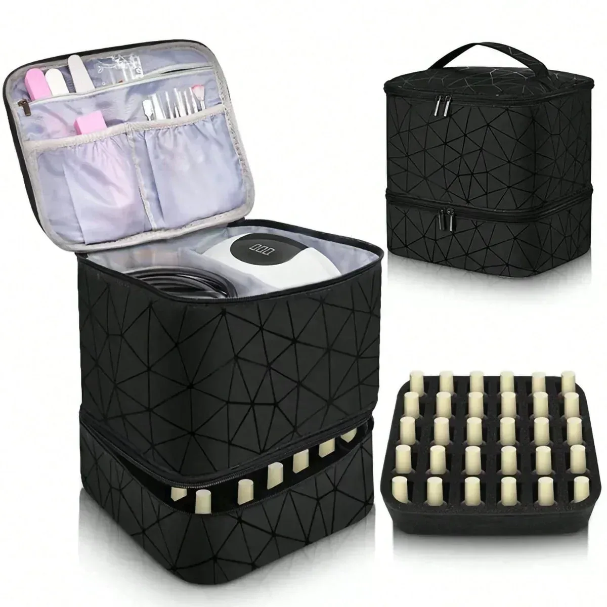 Trousse de rangement double couche