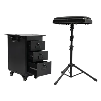 Valise de maquillage noire à 3 tiroirs – image 3
