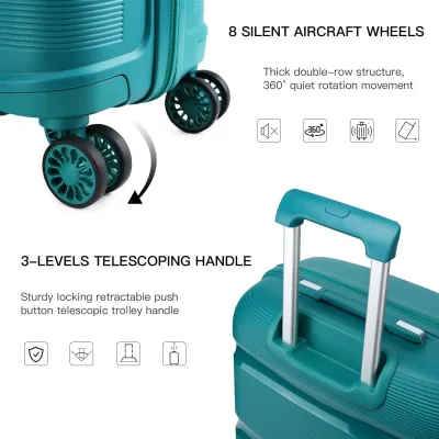 Valise rigide polypropylène 66 L à 4 roulettes – image 2